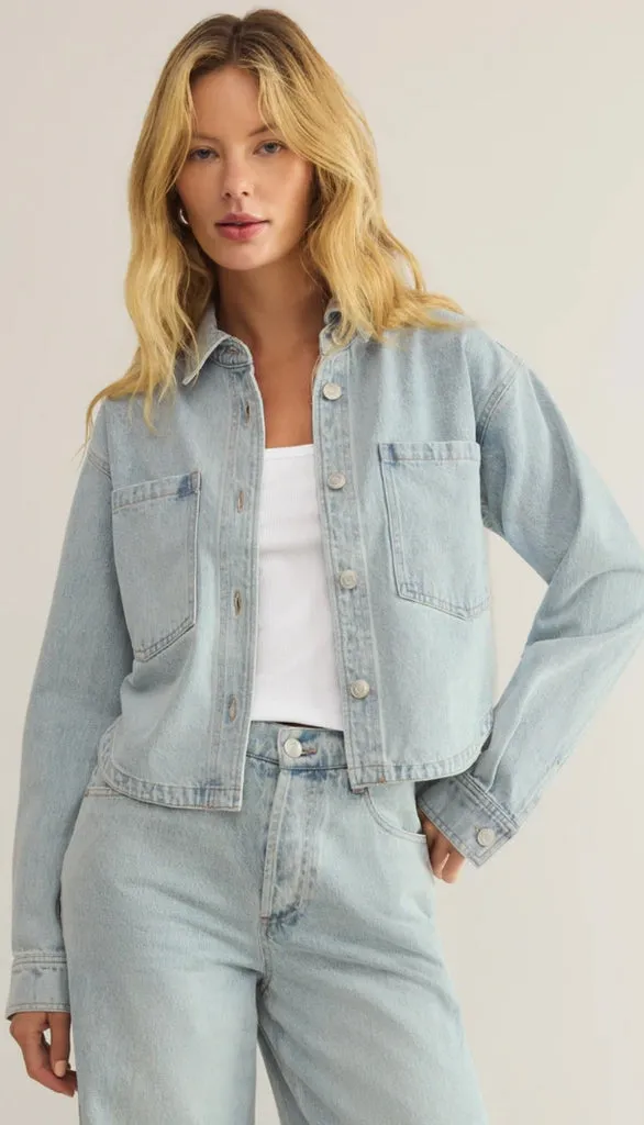 All Day Cropped Denim Jacket