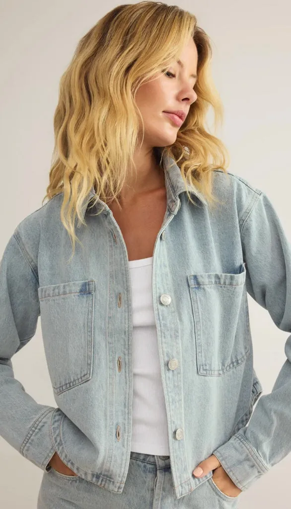 All Day Cropped Denim Jacket