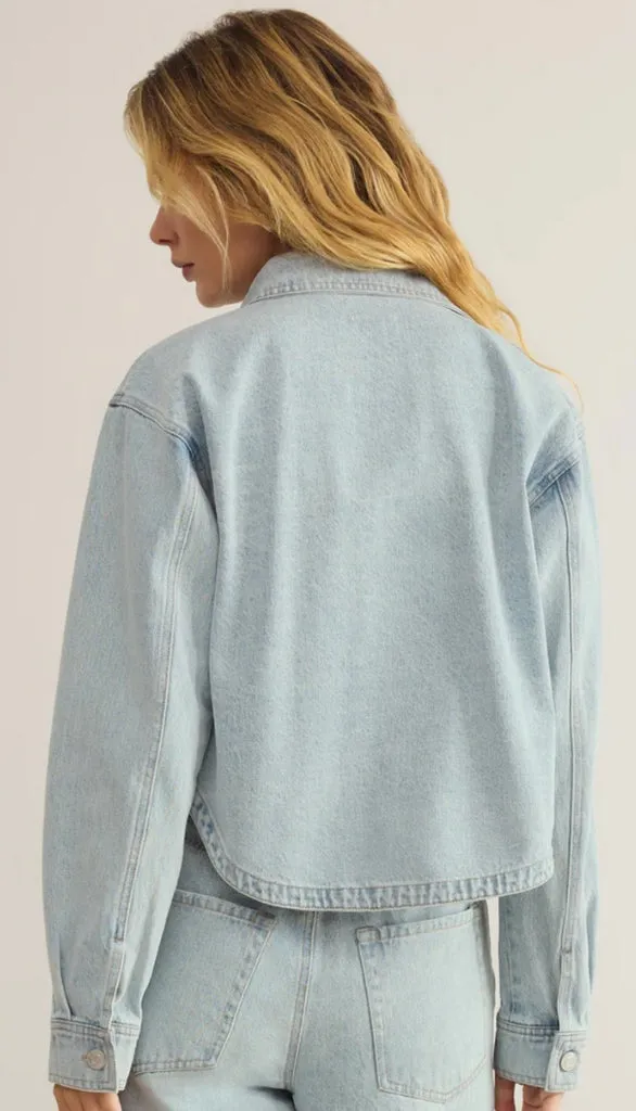 All Day Cropped Denim Jacket