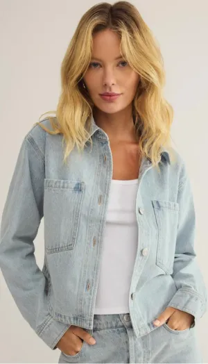 All Day Cropped Denim Jacket