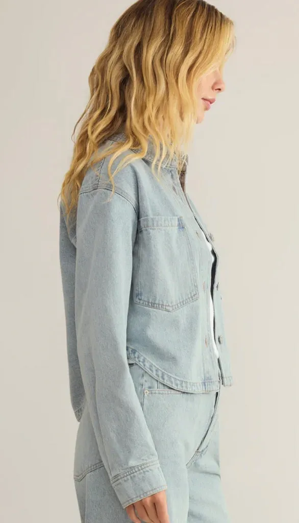 All Day Cropped Denim Jacket