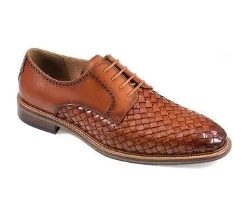 Asher Green Men's Tan Fashion Style Lace-Up Dress Shoe Style No: AG2177