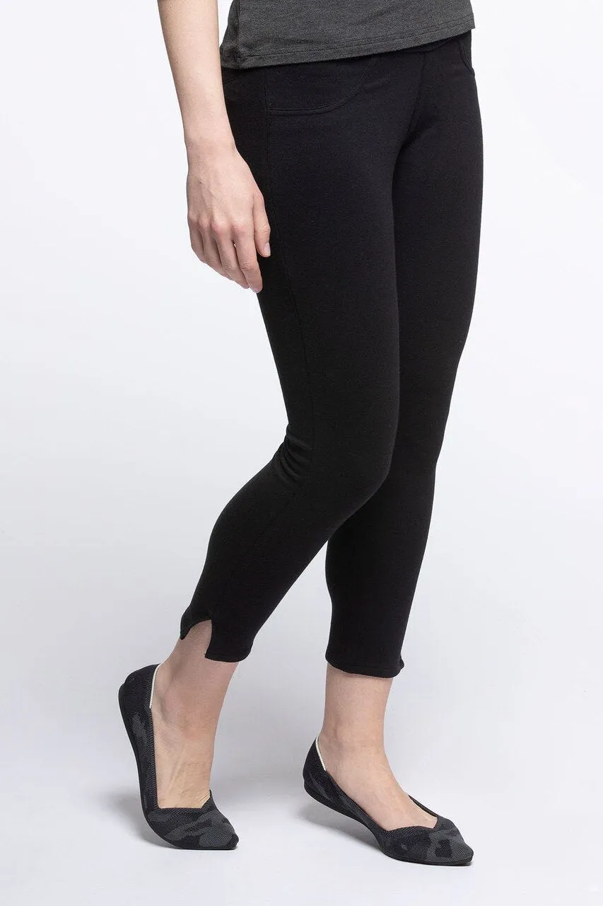 Audrey Cropped Bamboo & Organic Cotton Pencil Pant