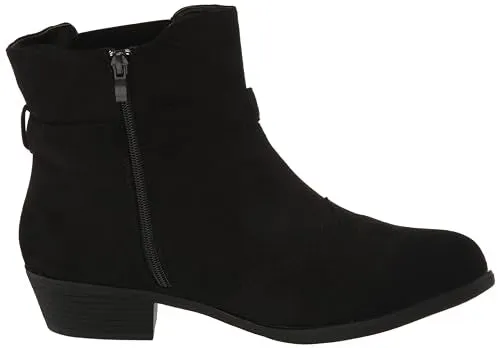 AVENUE Women's Cloudwalkers Wide FIT Ankle Boot Keegan Fashion, Black, 7