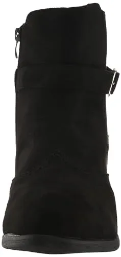 AVENUE Women's Cloudwalkers Wide FIT Ankle Boot Keegan Fashion, Black, 7