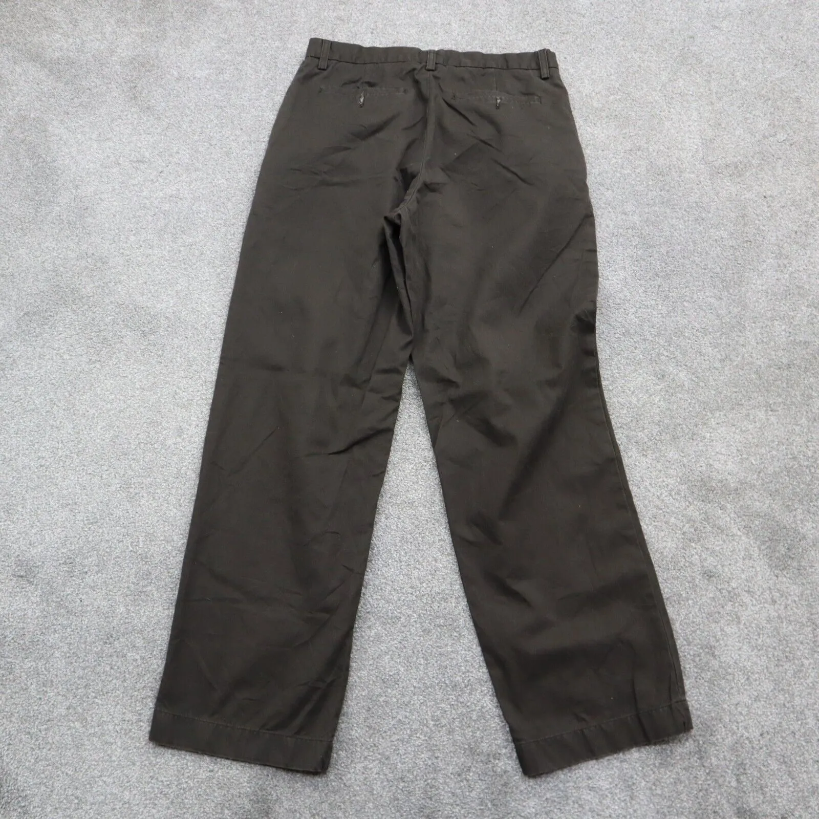 Banana Republic Mens Classic Straight Leg Chino Pants Mid Rise Brown Size 33X32