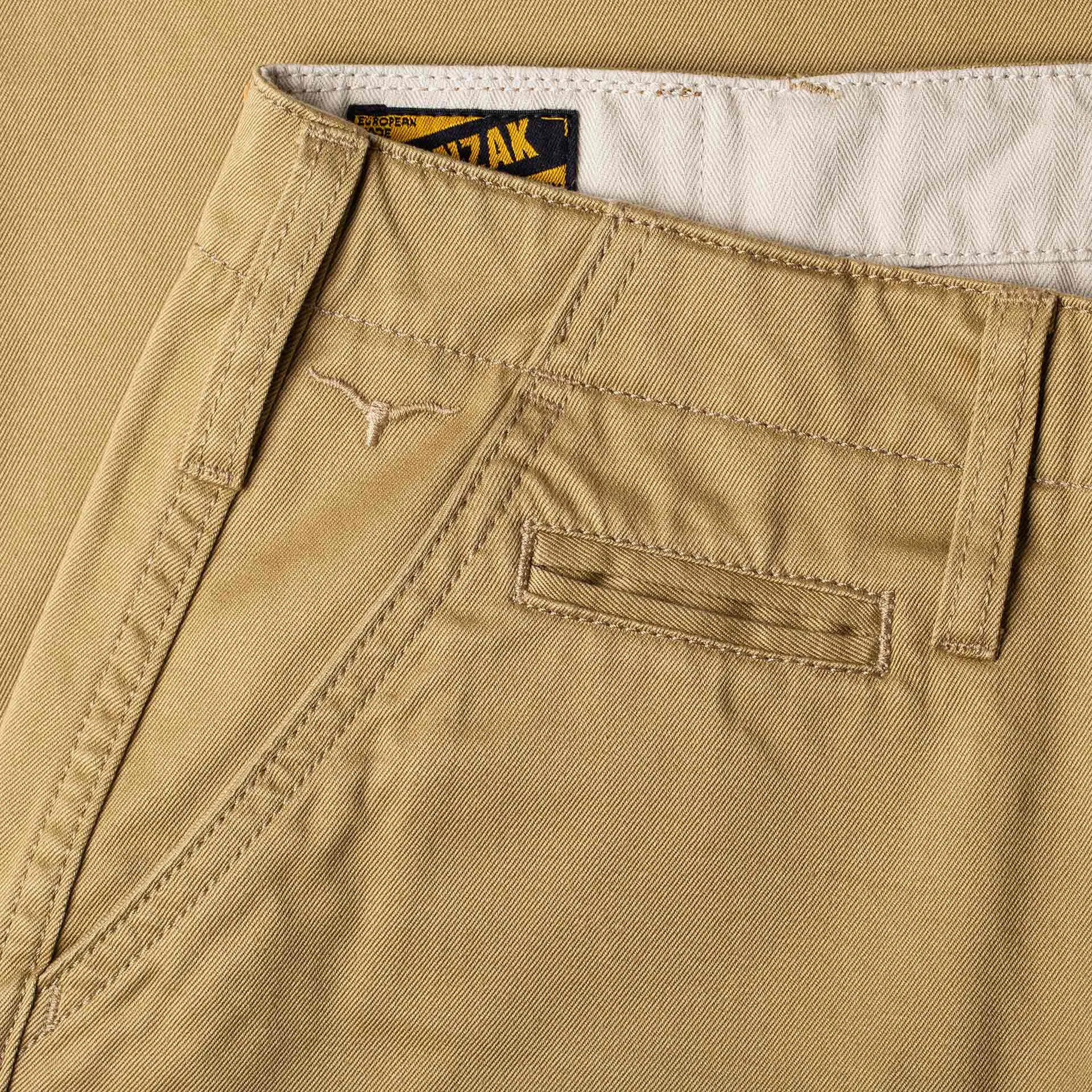 BC-04 RELAXED CHINO 8.5 oz. bronze brown sateen twill