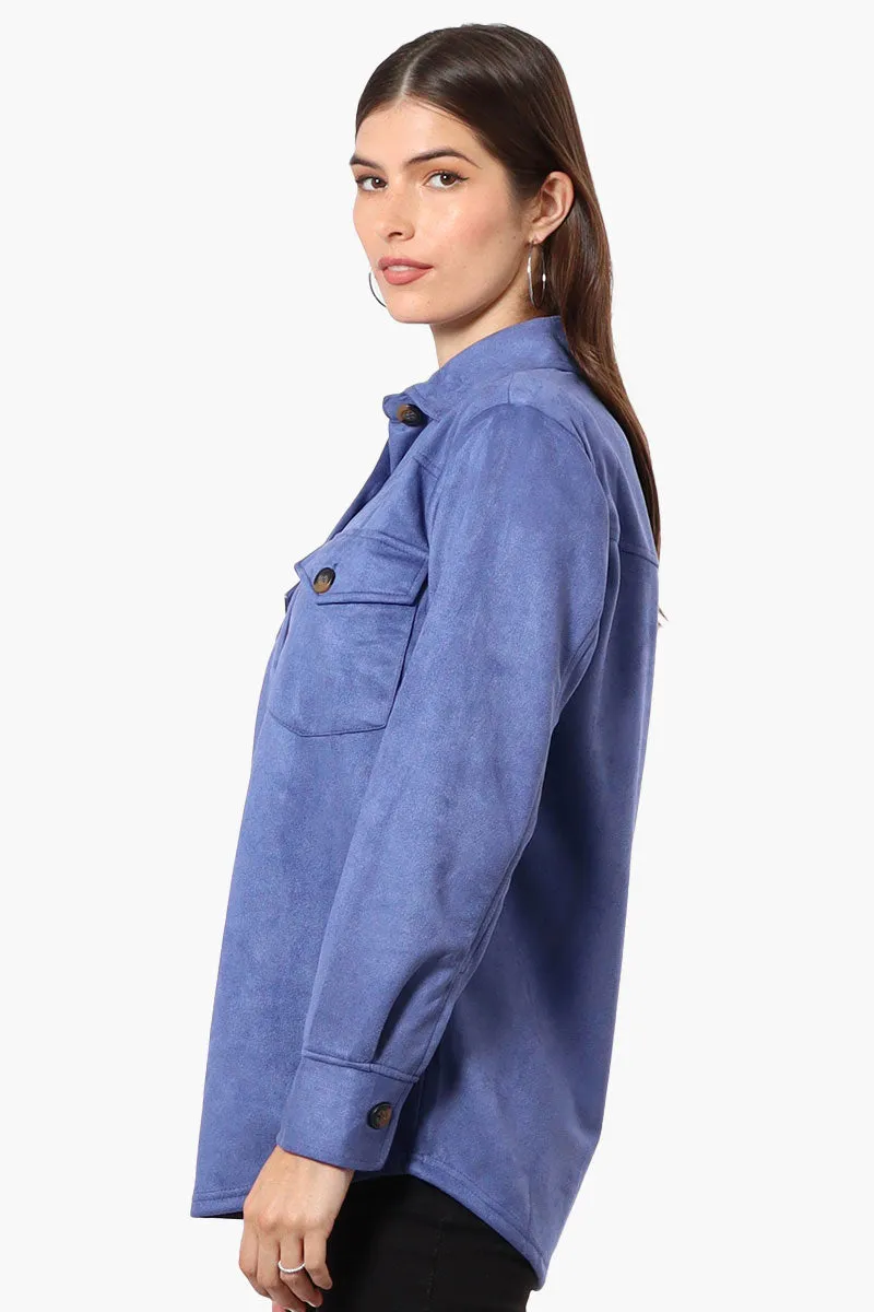 Beechers Brook Button Down Flap Pocket Lightweight Jacket - Blue