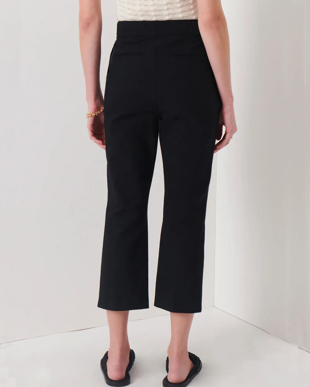 Black Bianca Cropped Pant