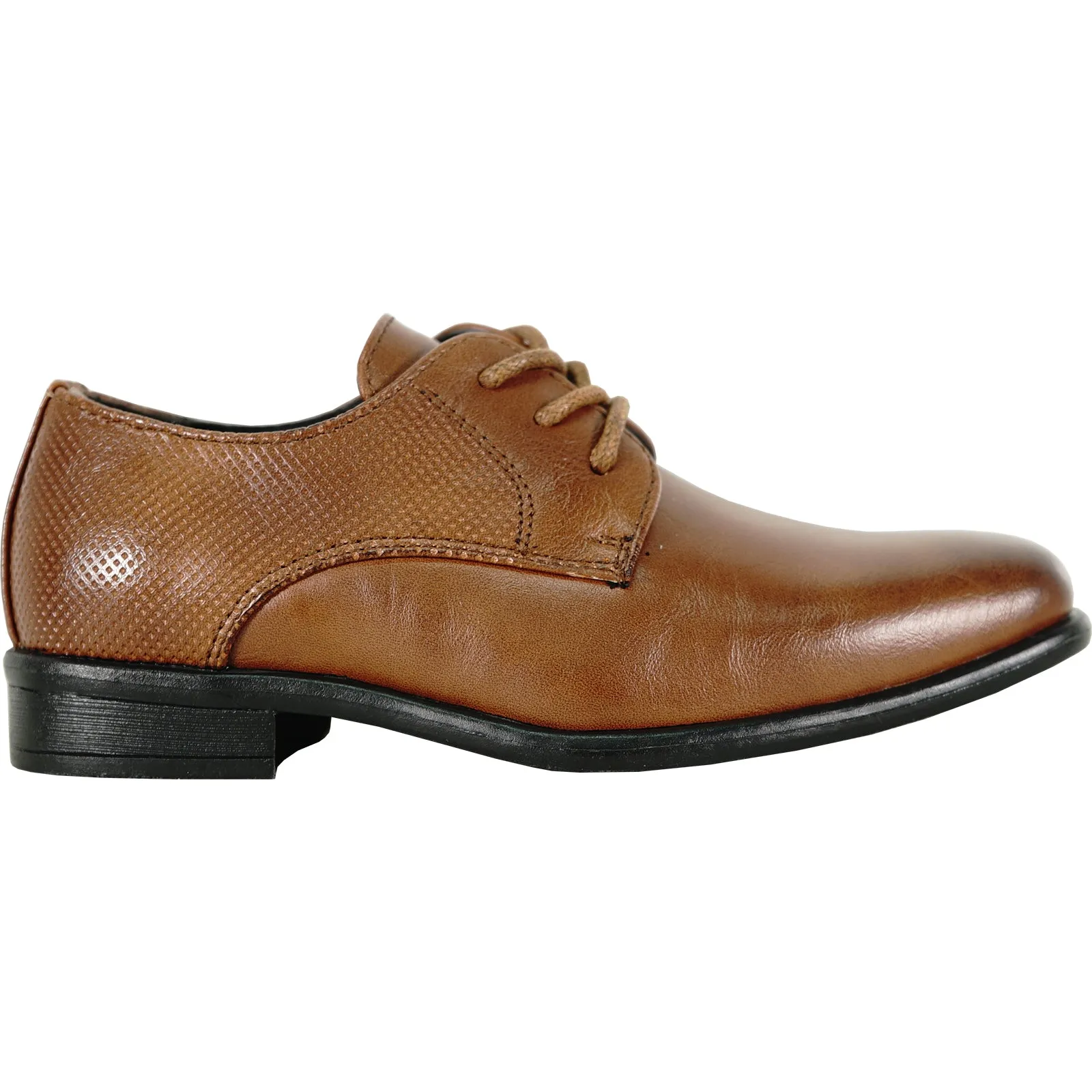 BRAVO Boy Dress Shoe KING-7KID Oxford Shoe COGNAC