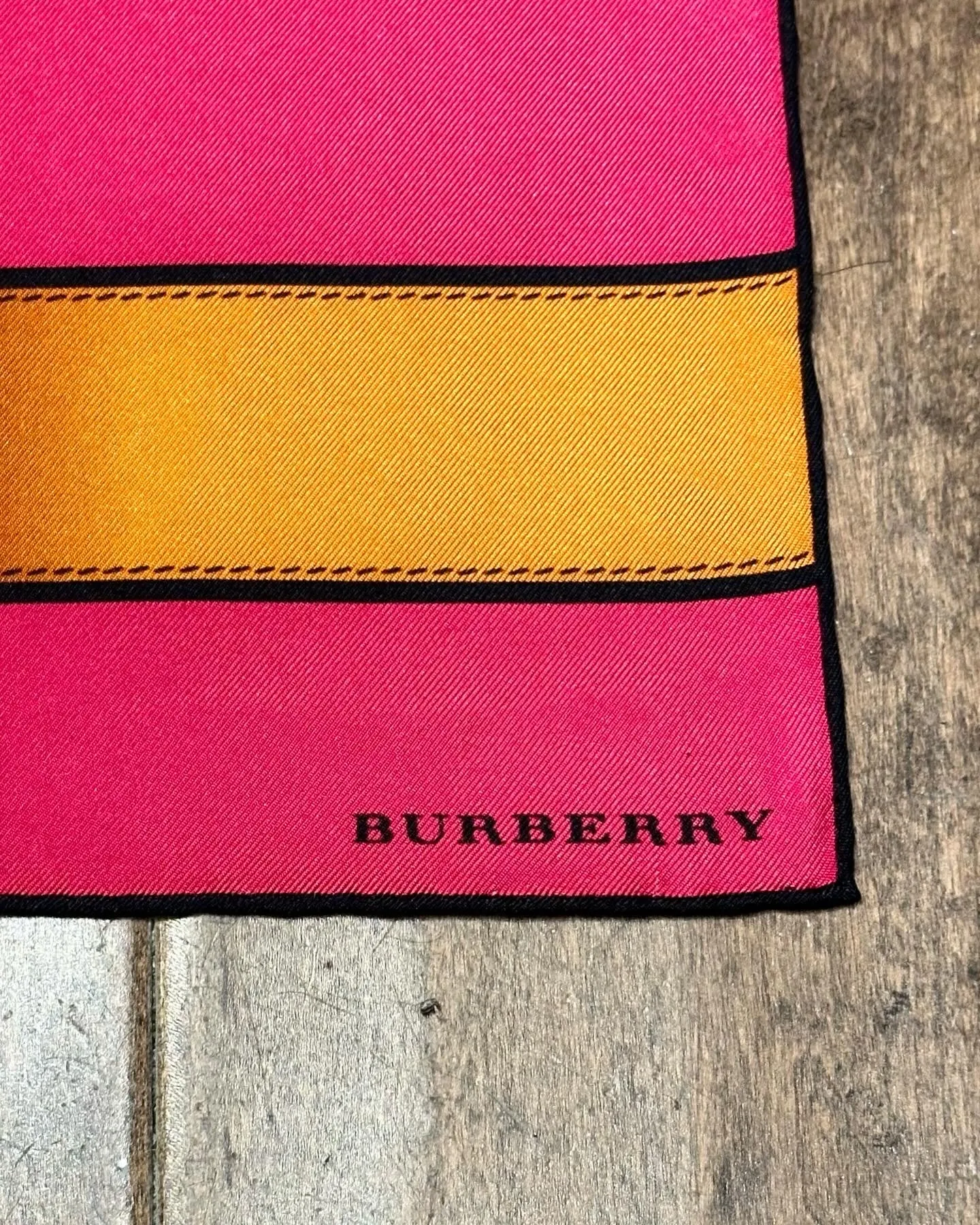 BURBERRY Square Silk Scarf