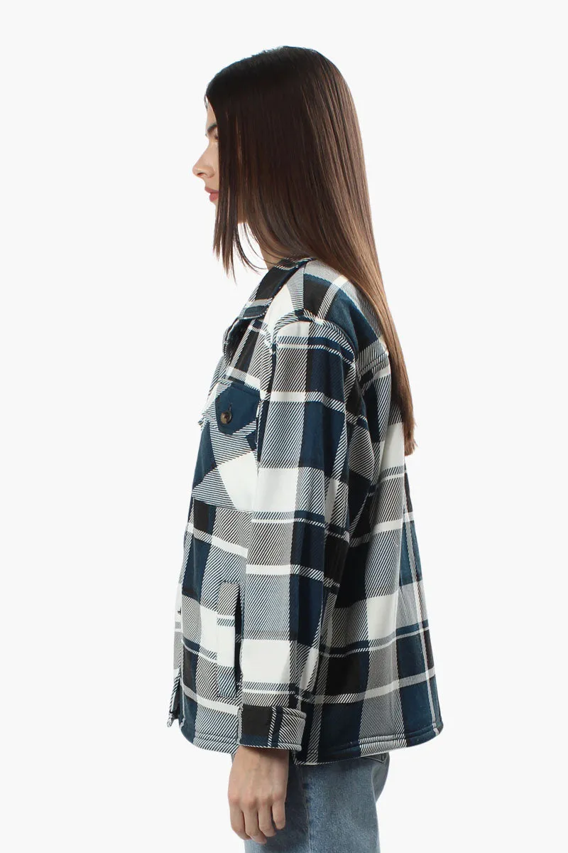 Canada Weather Gear Plaid Lightweight Jacket - Navy