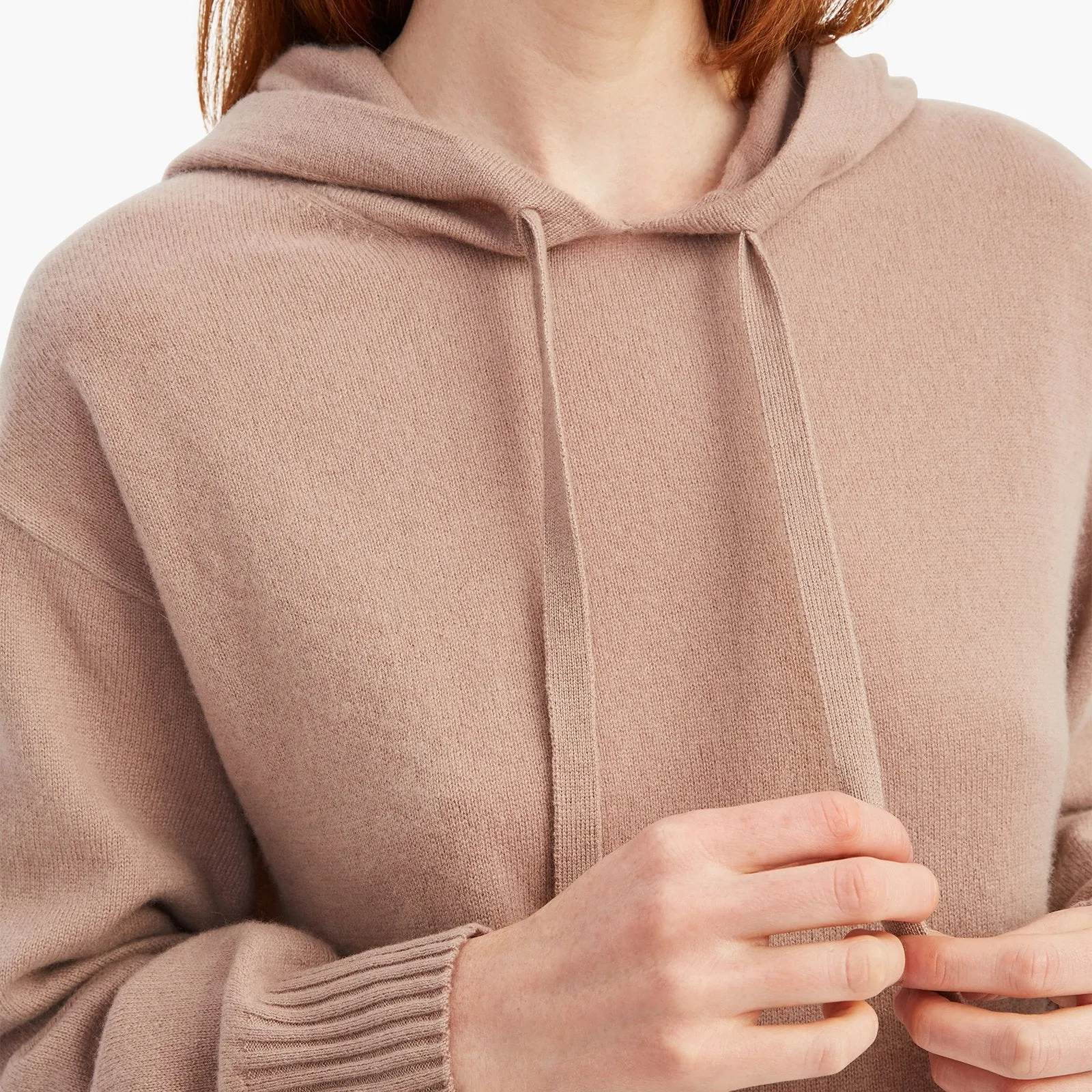 Cashmere Balloon Sleeve Hoodie