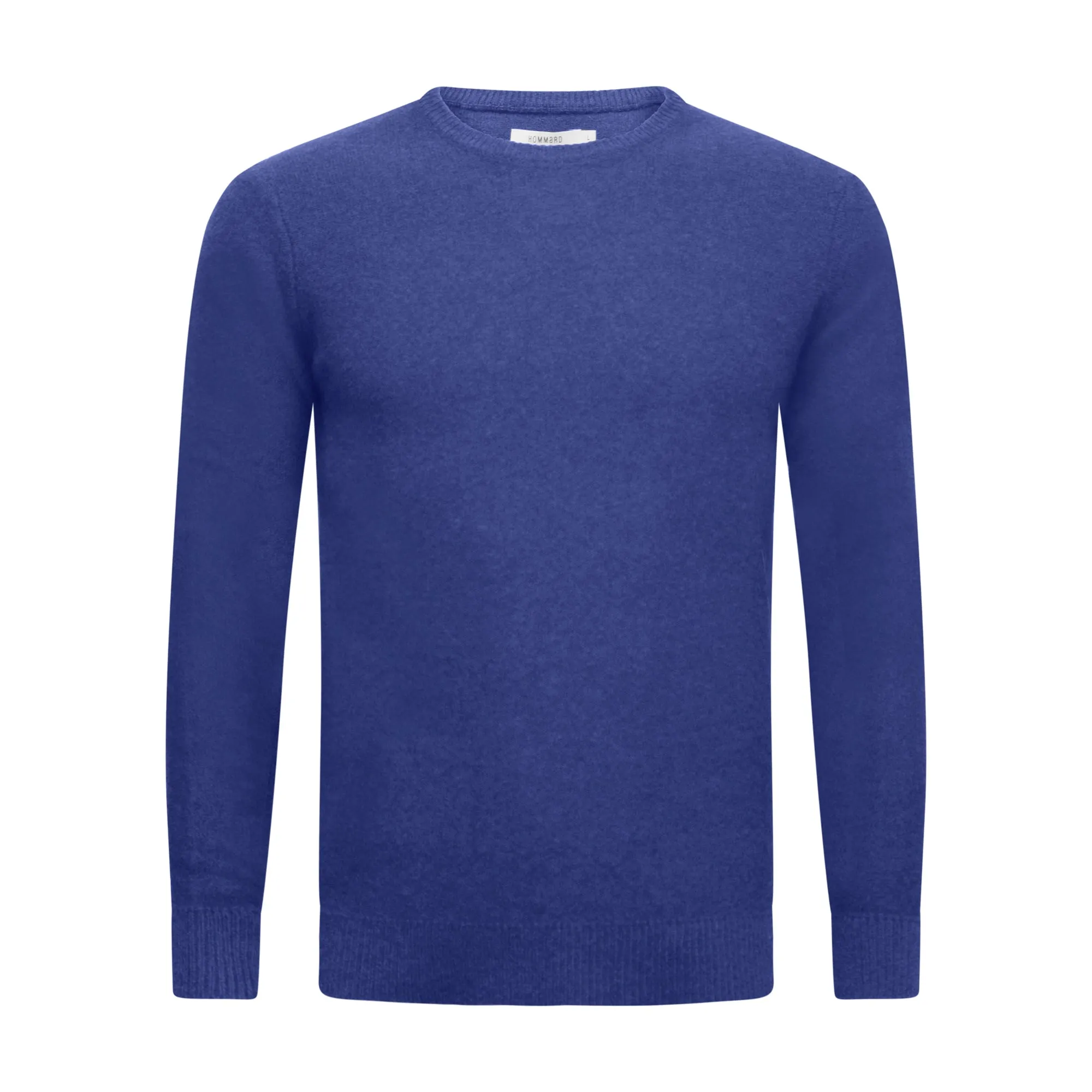 Cashmere Crewneck Sweater Cuebris in left stitch Jeans