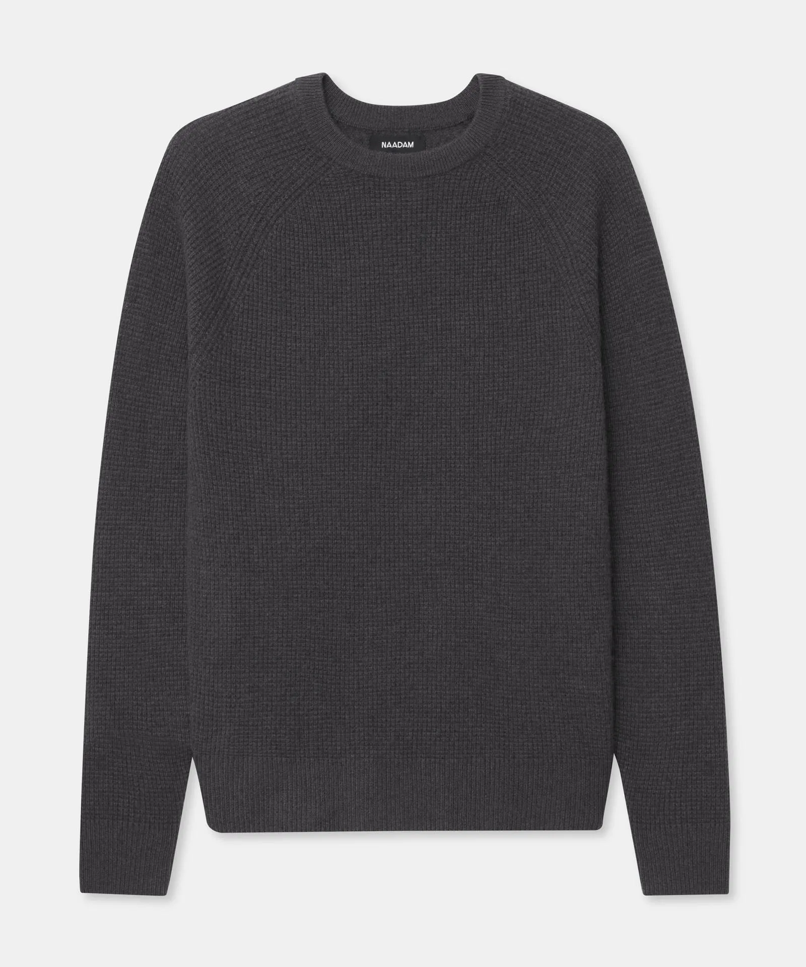 Cashmere Waffle Crewneck Sweater