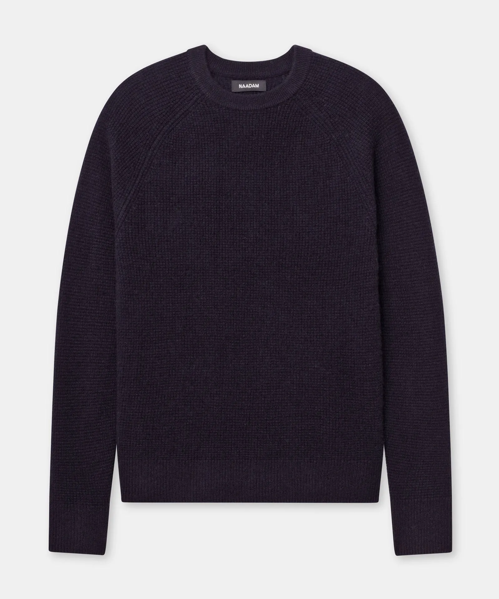 Cashmere Waffle Crewneck Sweater