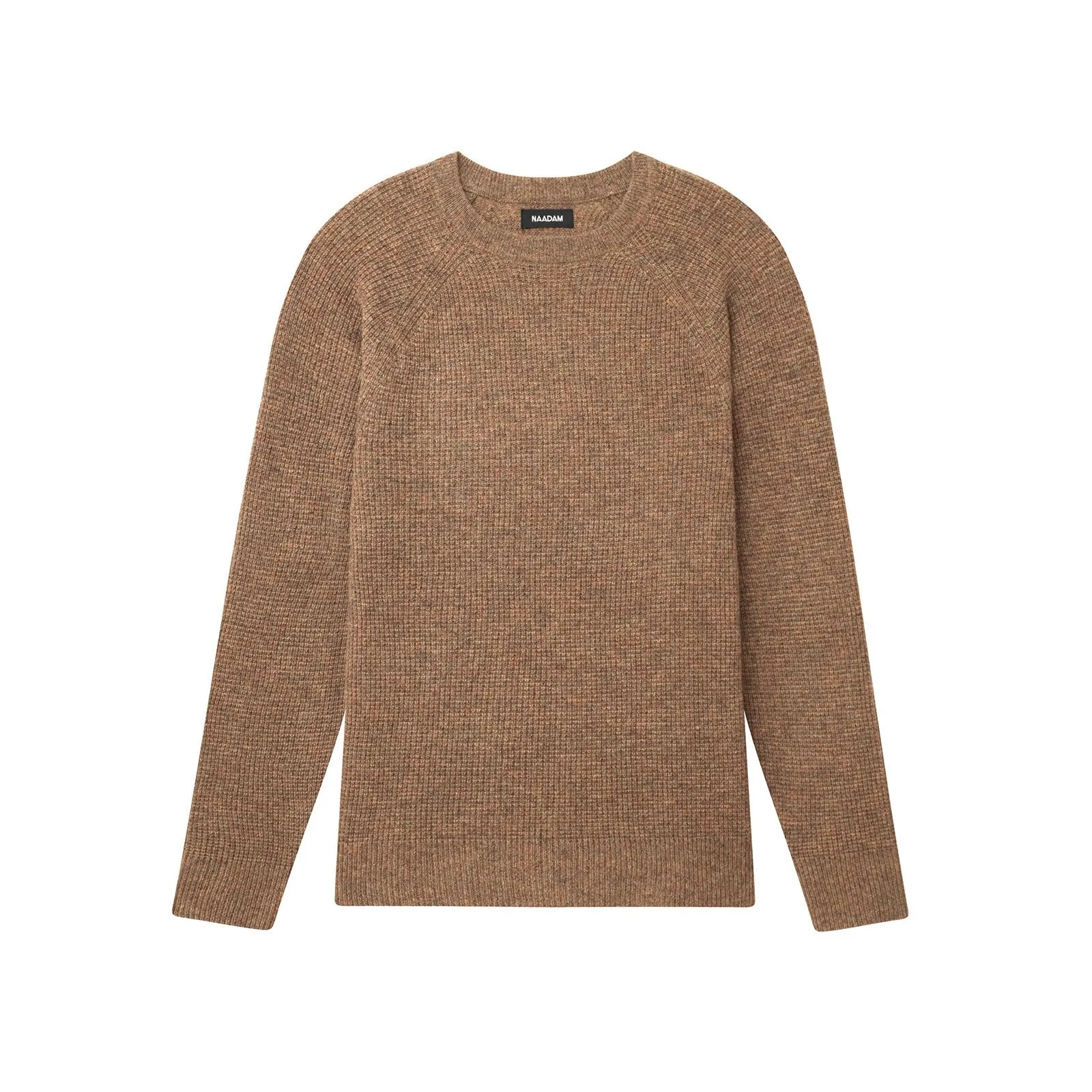 Cashmere Waffle Crewneck Sweater