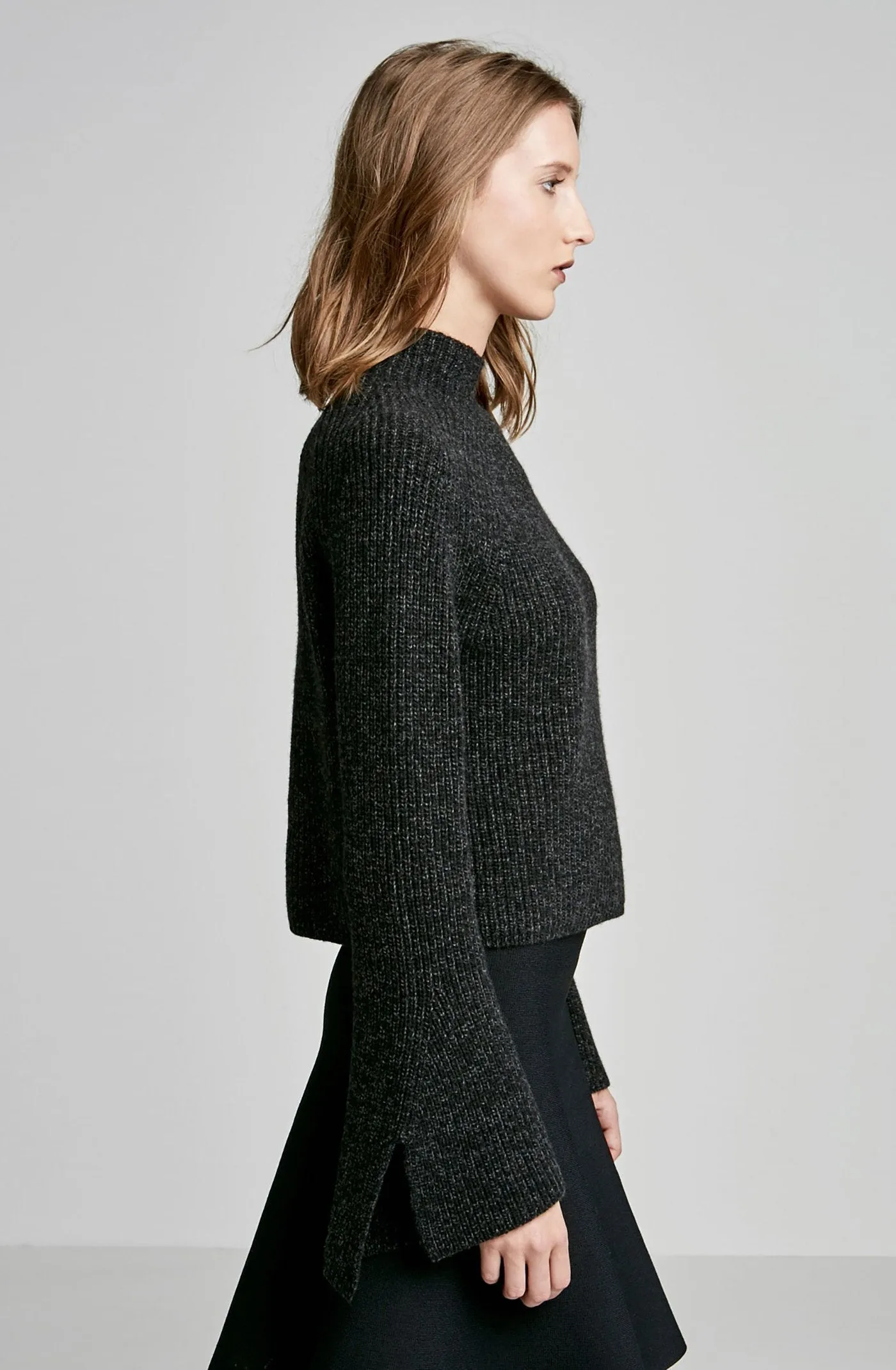 CASHMERE WOOL FLARED SLEEVE SWT