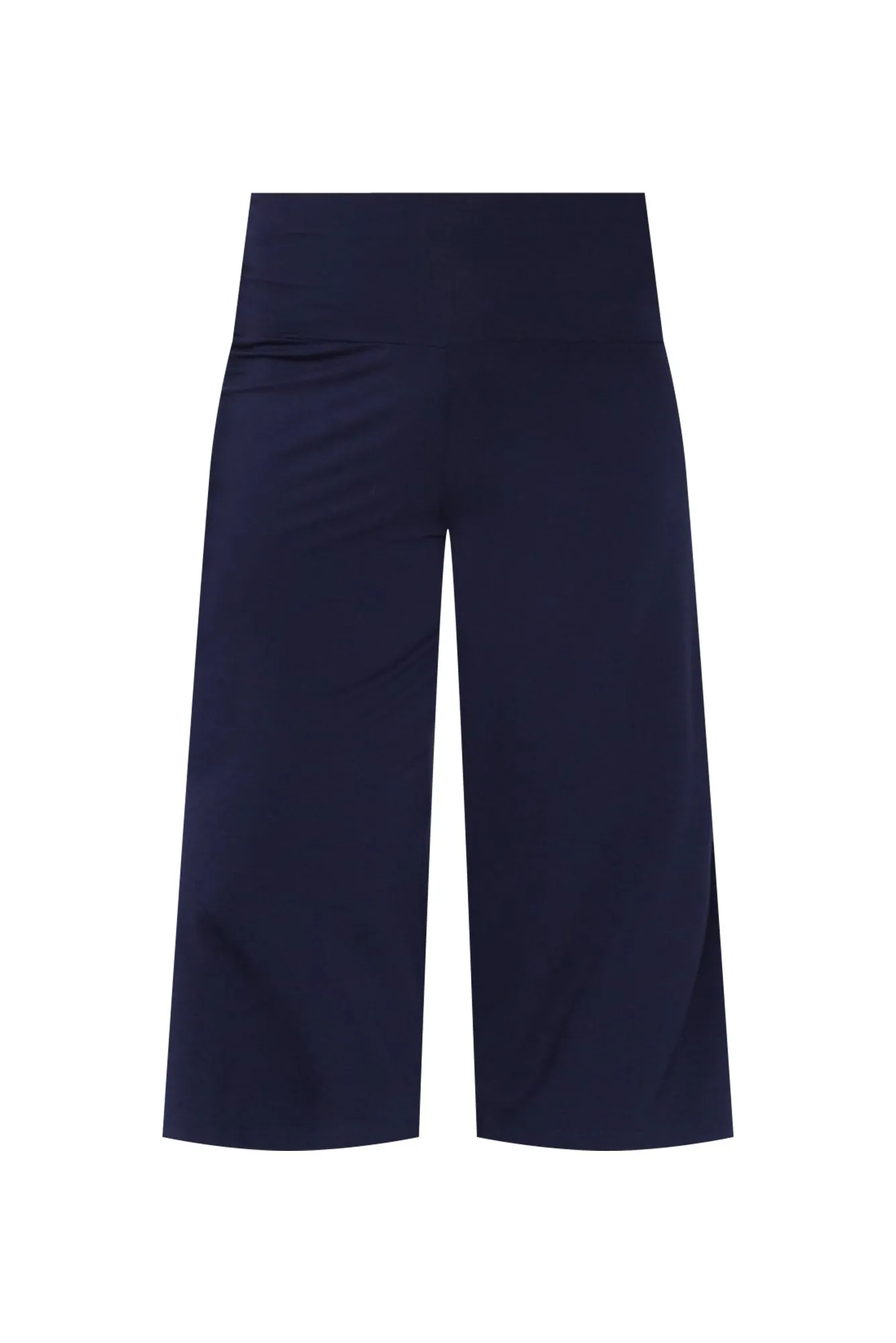 Cassie Navy Bamboo Cropped Pants