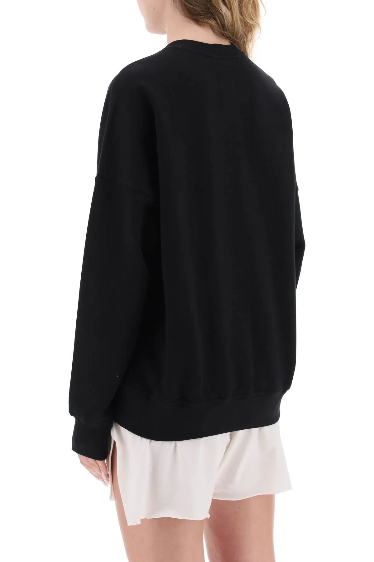 'champion x rick owens' crew-neck sweatshirt with logo embroidery