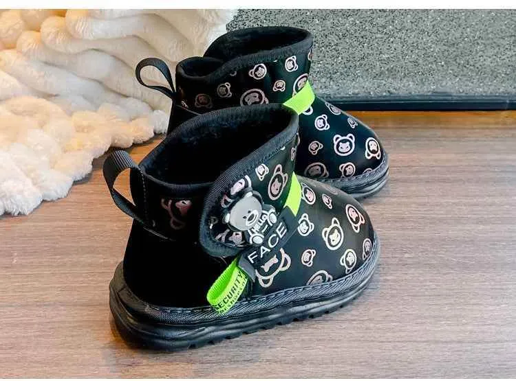 Children's Casual Shoes - Cute Bear Short Boots for Boys & Girls - TSS254