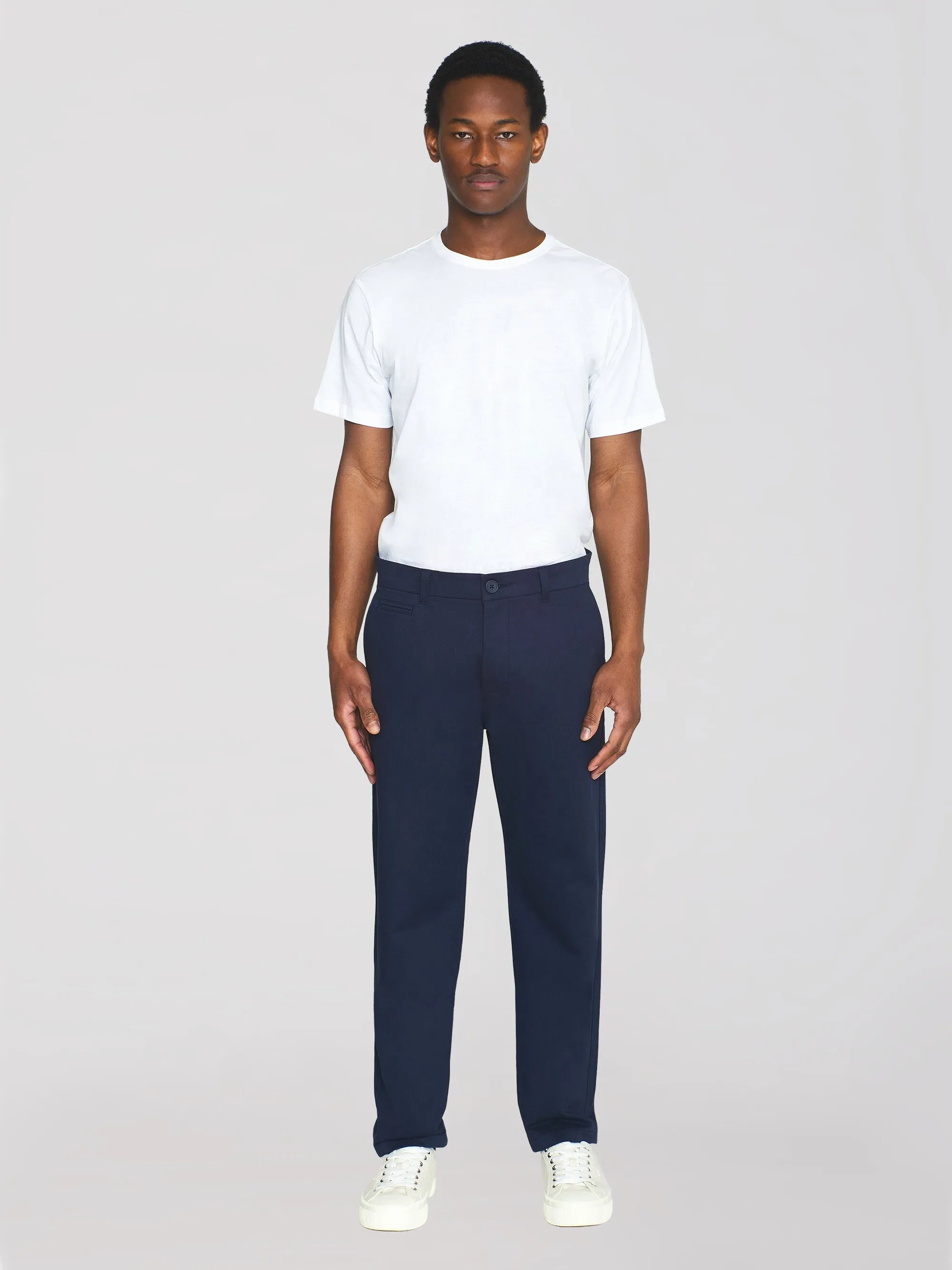 CHUCK regular twill chino pants - Total Eclipse