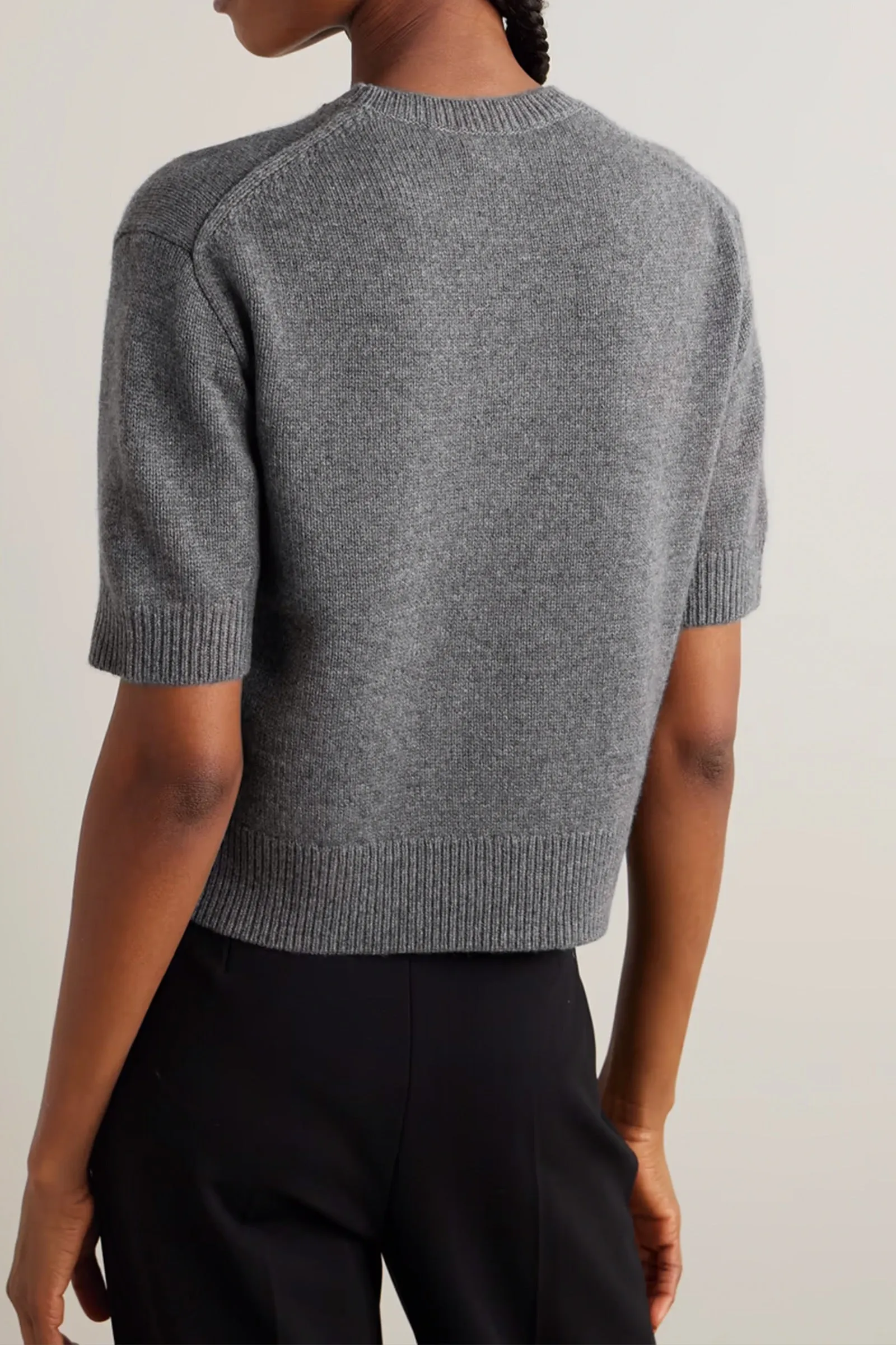 Cropped Cashmere Sweater