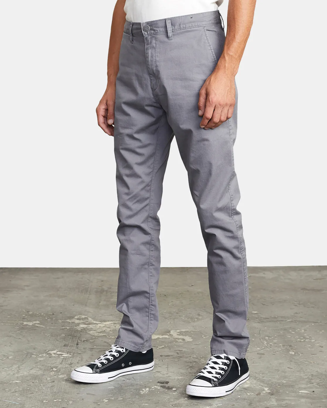 Dagger Slim Fit Chino Pants - Smoke