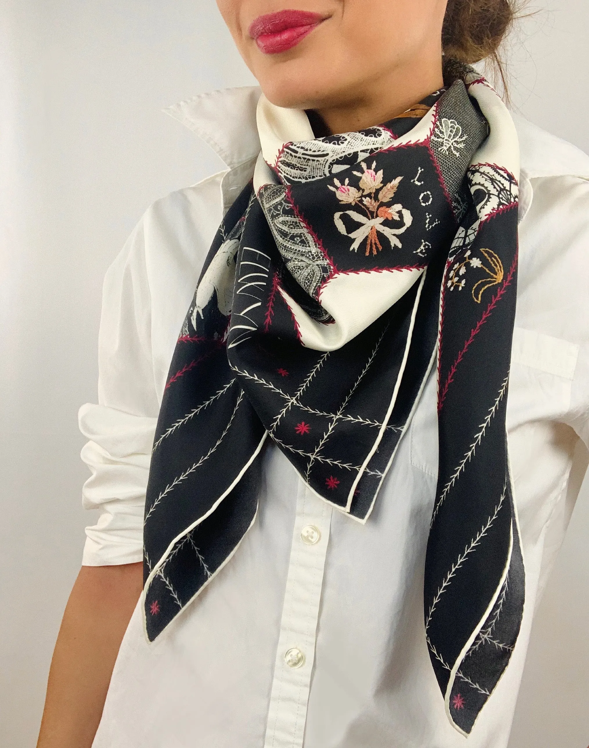 Elwyn New York Crazy Quilt Scarf