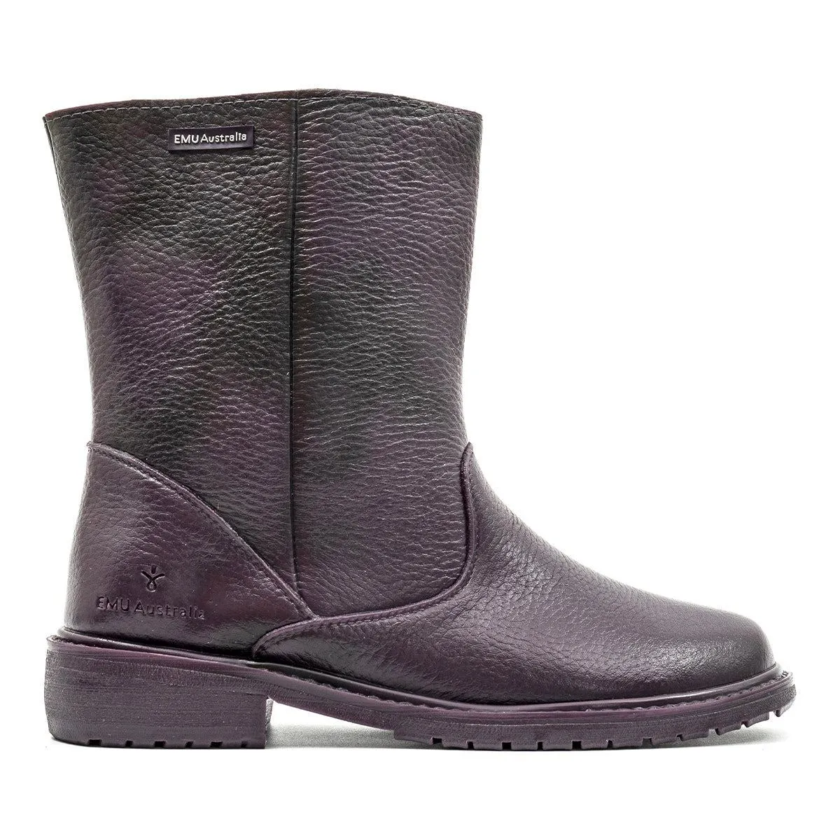 Emu Australia Kerie Ankle Boots Leather Purple Colour For Women