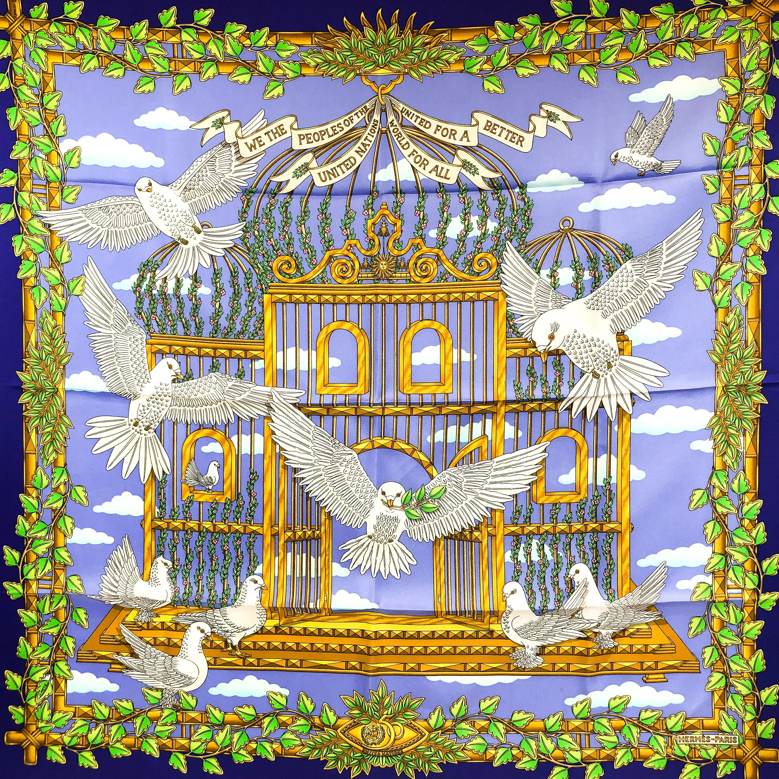 Envol Hermes Silk Scarf RARE LIMITED Issue | Carre de Paris