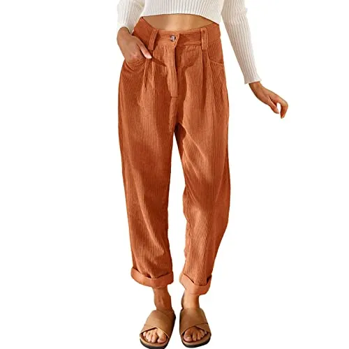 FashionSierra - Beach Linen Shorts 3/4 Sweatpants Capri Pants Elastic Waist Cropped Harem Pants