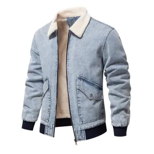 Fleece-Lined Denim Jacket