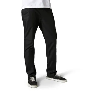 Fox Racing  Mens Black Essex Stretch Pants DWR Coated Classic Chino Style Pockets