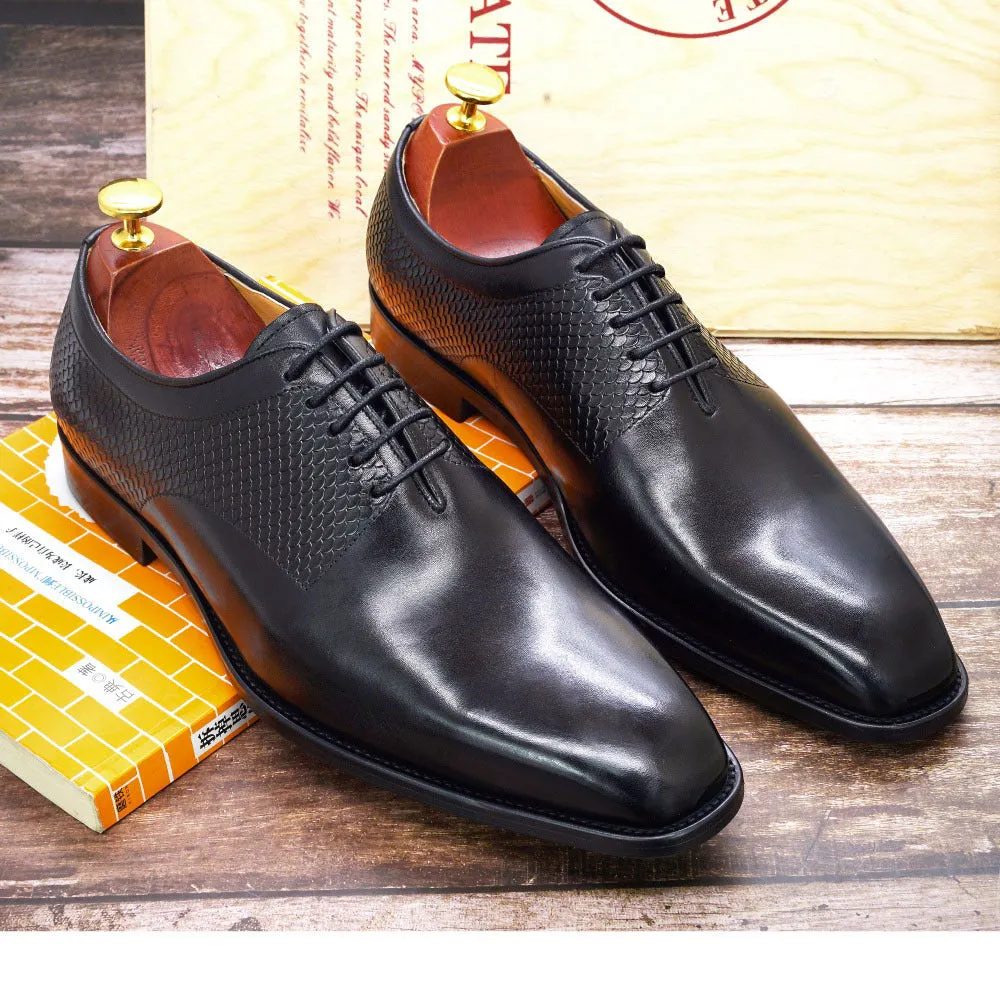 Genuine Leather Formal Brock Oxford Shoes