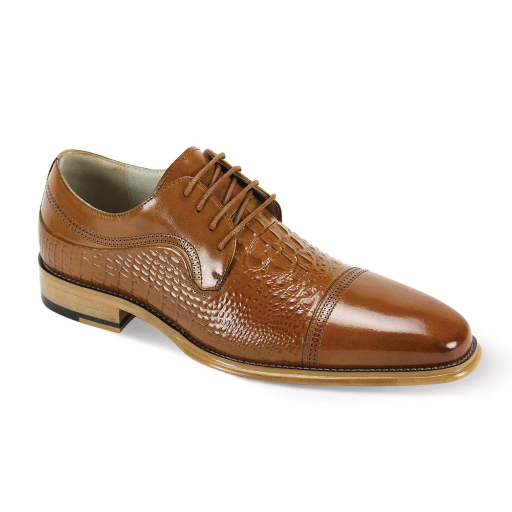 Giovanni Mattias Croc-Embossed Leather Oxford Shoes