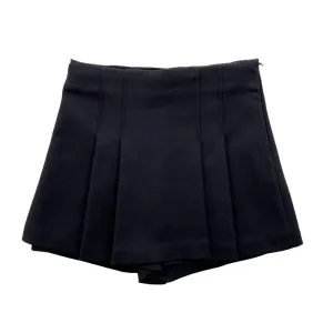 Girl Pleated Skort - Black - SG2310084B