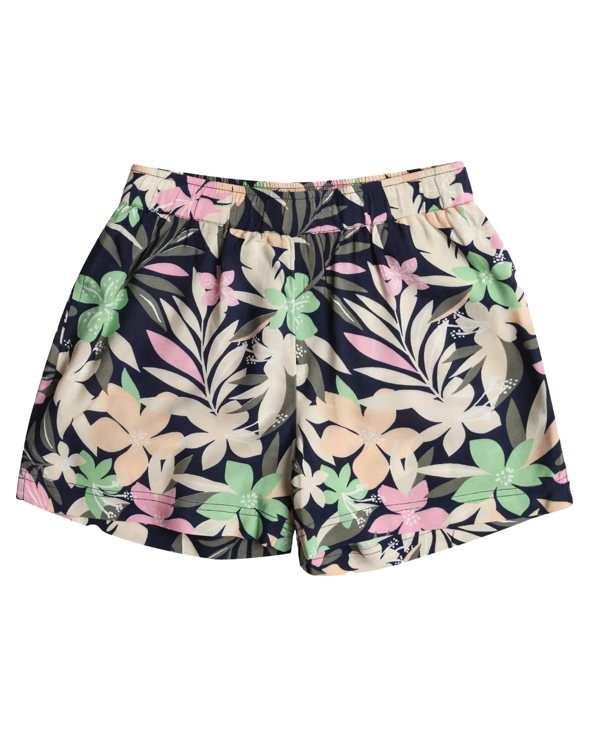 Girls Blue Ocean Floor Shorts in Naval Academy & Ilacabo