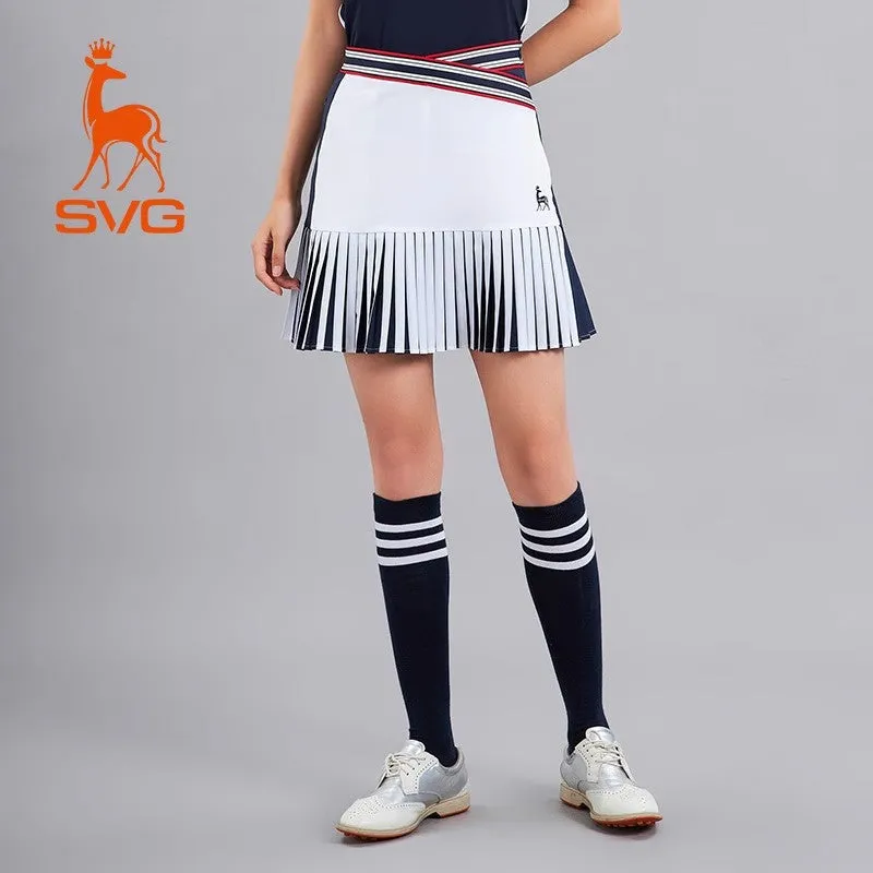 Golf Digest Recommended - SVG Golf Women's Wrap Pleated Skirt (Longer Version)