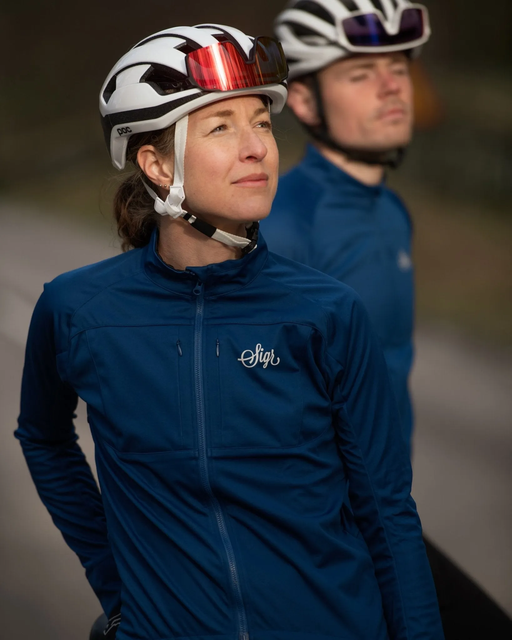 Gotlandsleden Tour Women's Blue Merino Softshell Cycling Jacket