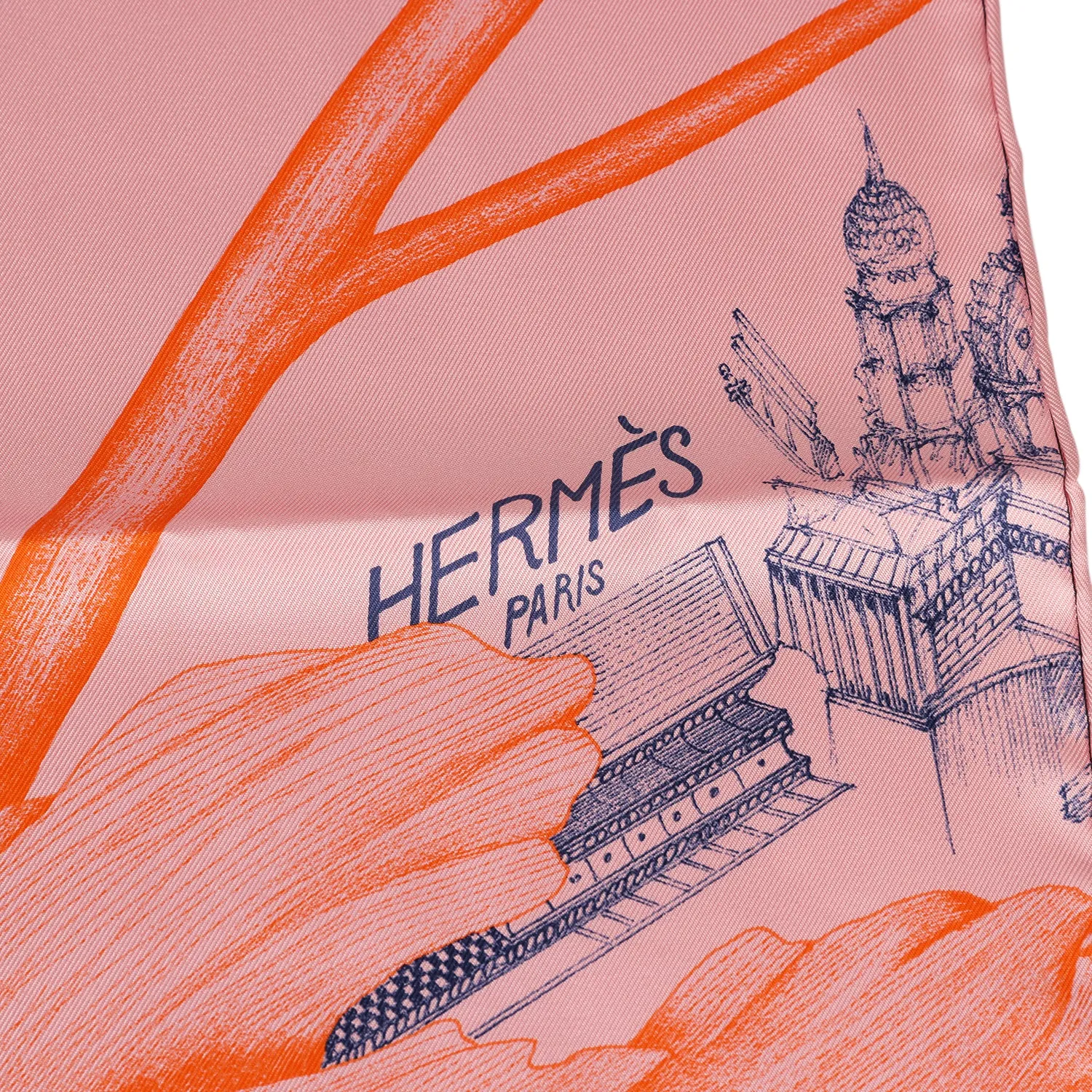 Hermes “A l'Ombre des Pivoines” Silk Scarf 90cm