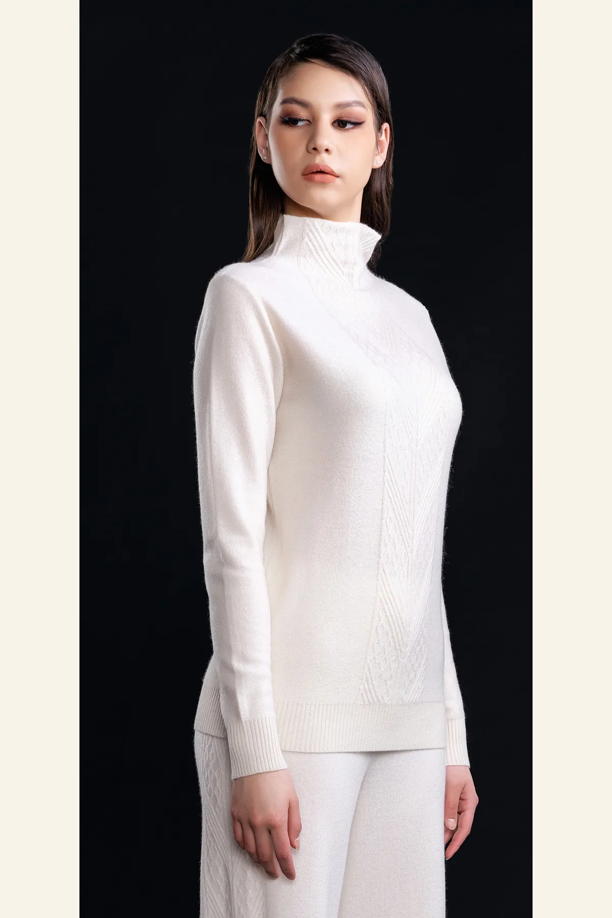 Hi-neck Cashmere Sweater