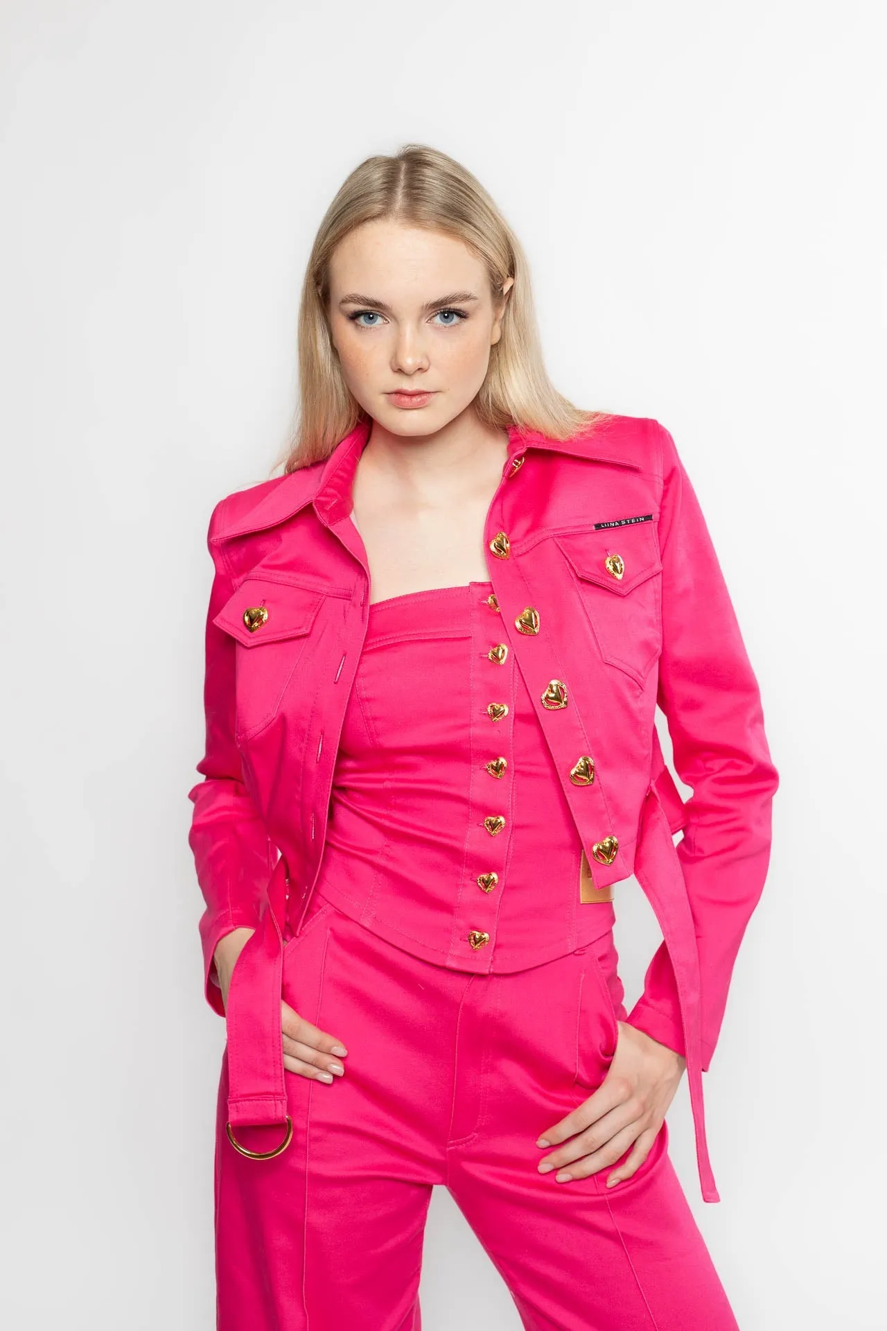 Hot Pink Denim Jacket