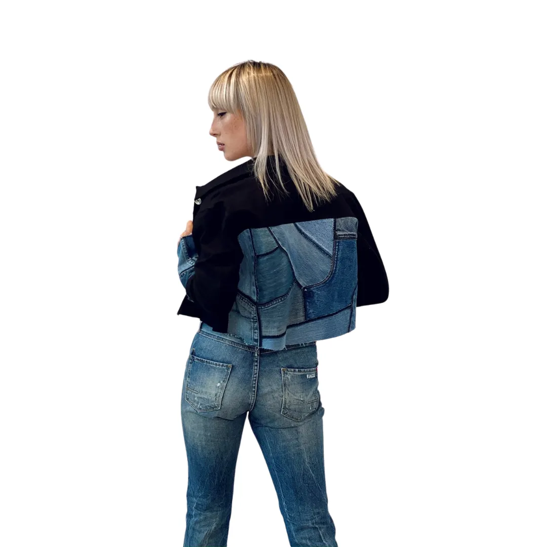 Ink Crop Jacket - Remix Denim