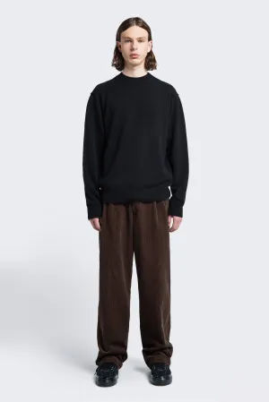 Intake Pleat Cord Pant Chocolate