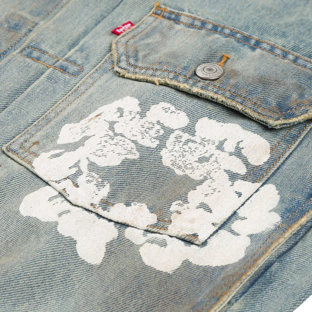 Jacket Dirty Wash Wreath Type 2 Light Wash | Denim Tears