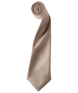 Khaki - 'Colours' satin tie