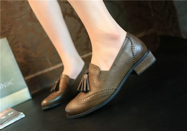 Ladies Vintage Oxford Shoes