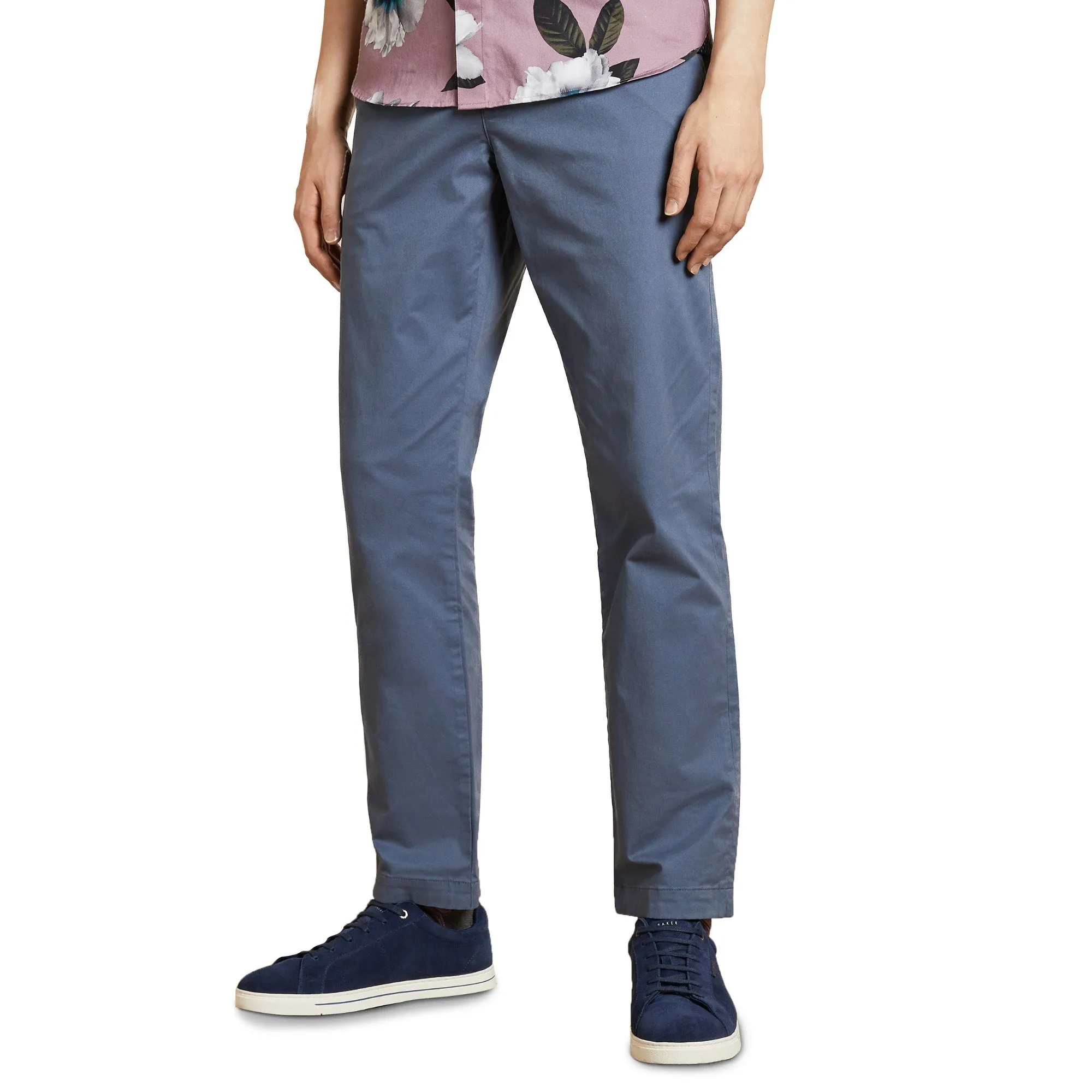 Men Clncere-Classic Plain Chino - Mid-Blue