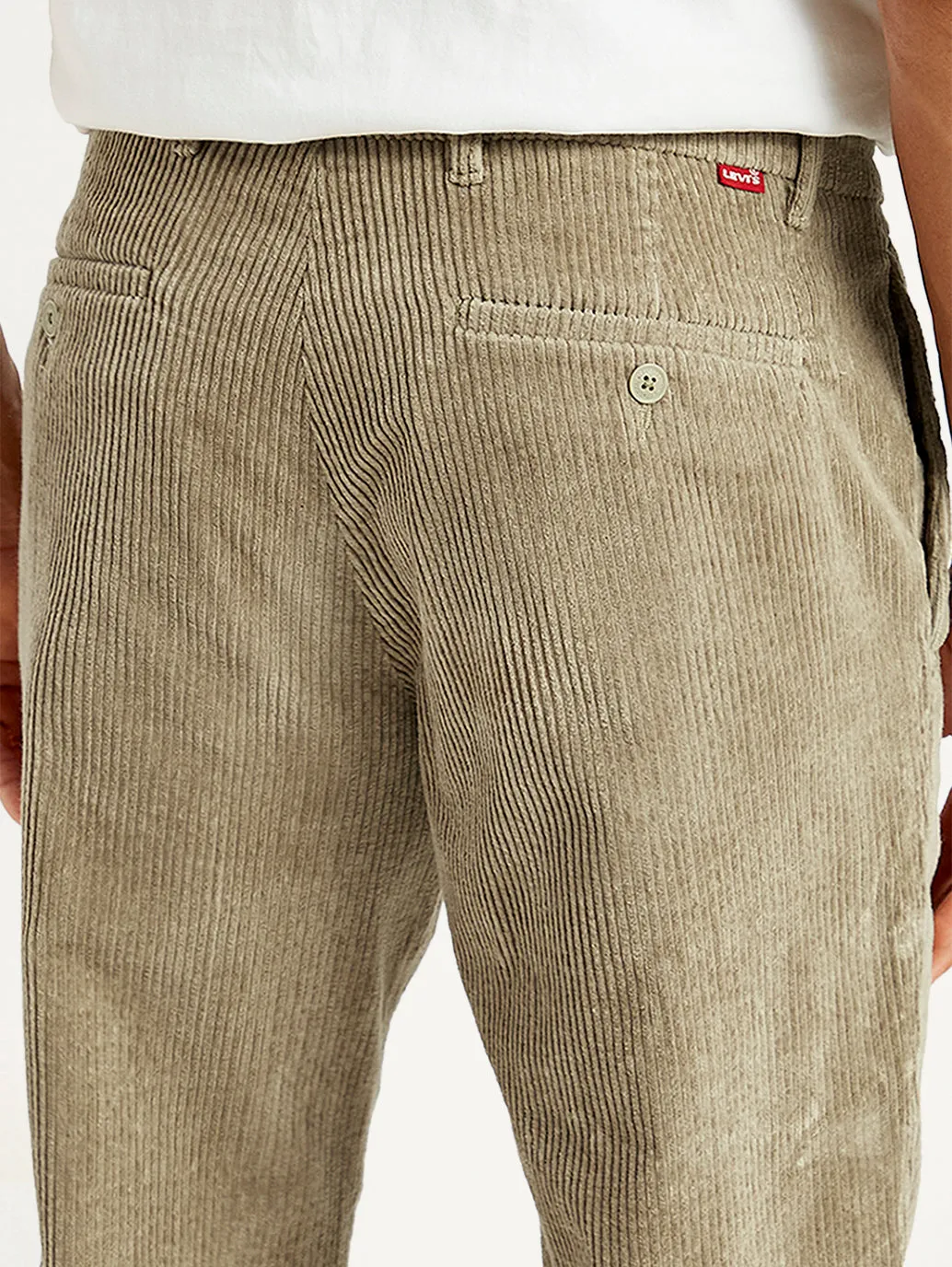 Men's Beige Straight Fit Chinos